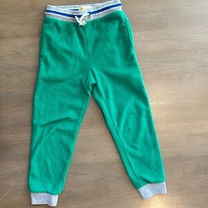 Mini-Boden Kelly green fleece pants